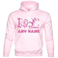 Kids Personalised Hoodie I Love Dance Any Name Great For Dance Schools