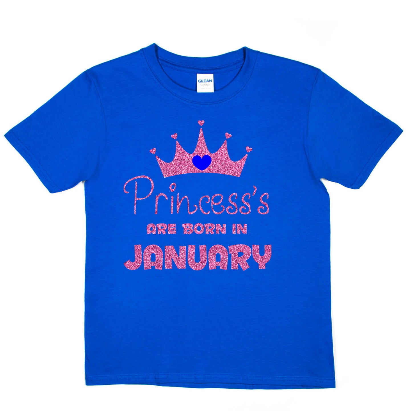 Birthday Girls T-shirt Princess's Born In January T-Shirt