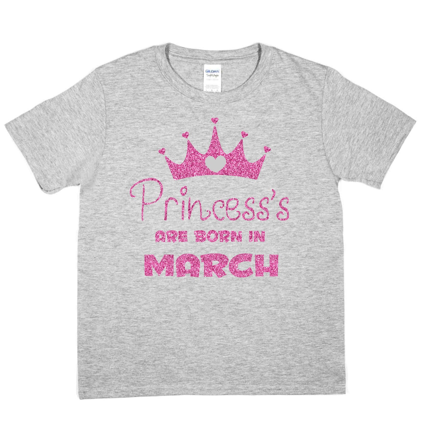 Birthday Girls T-shirt Princess's Are Born In March T-Shirt