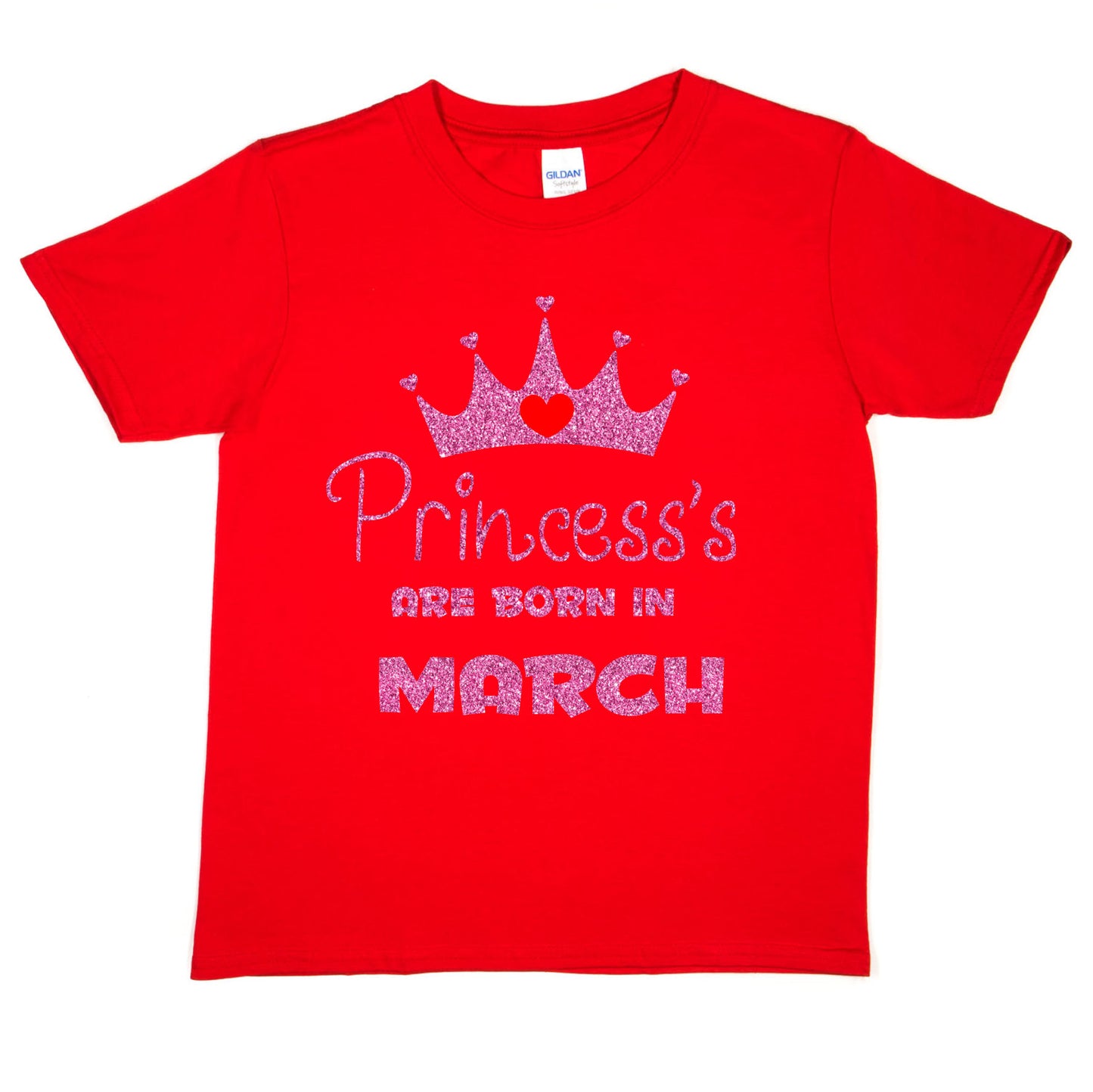 Birthday Girls T-shirt Princess's Are Born In March T-Shirt