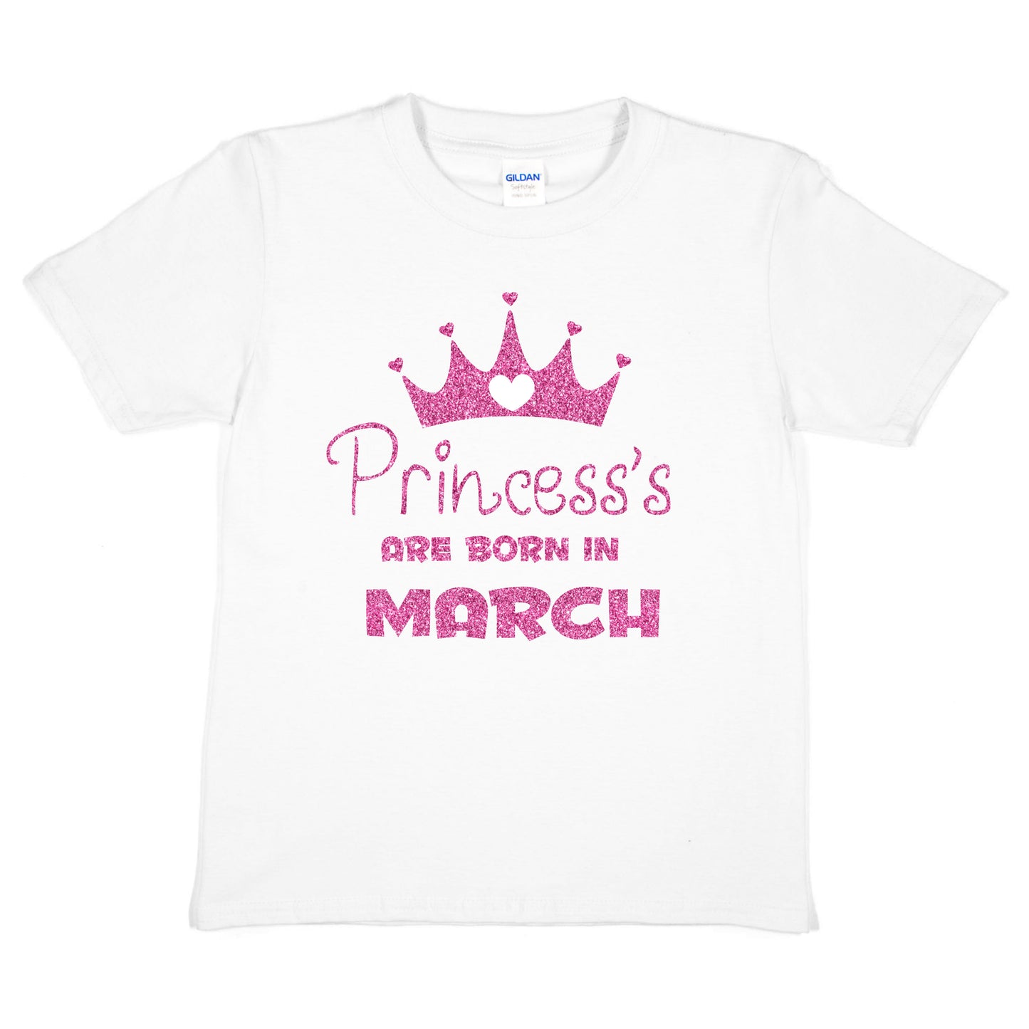 Birthday Girls T-shirt Princess's Are Born In March T-Shirt