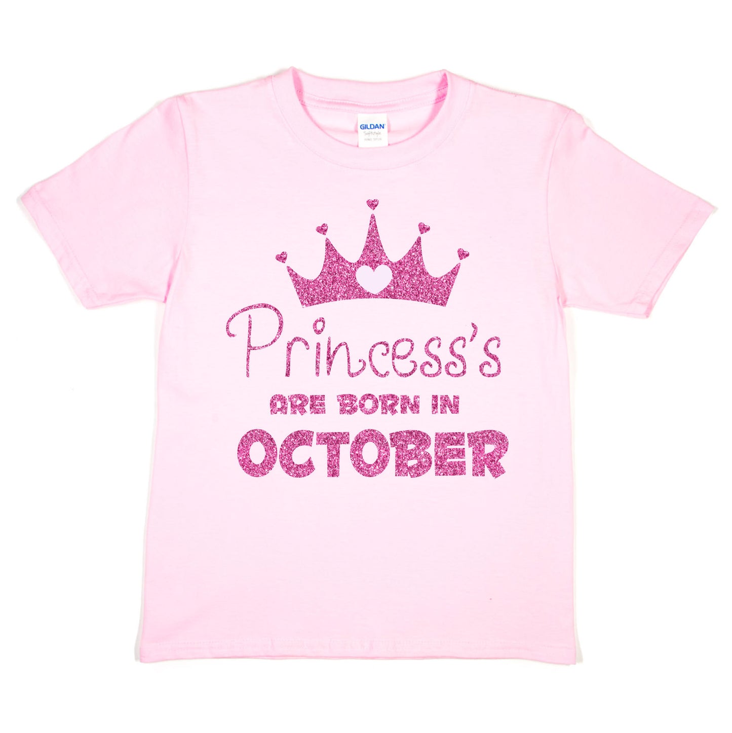 Birthday Girls T-shirt Princess's Born In October T-Shirt