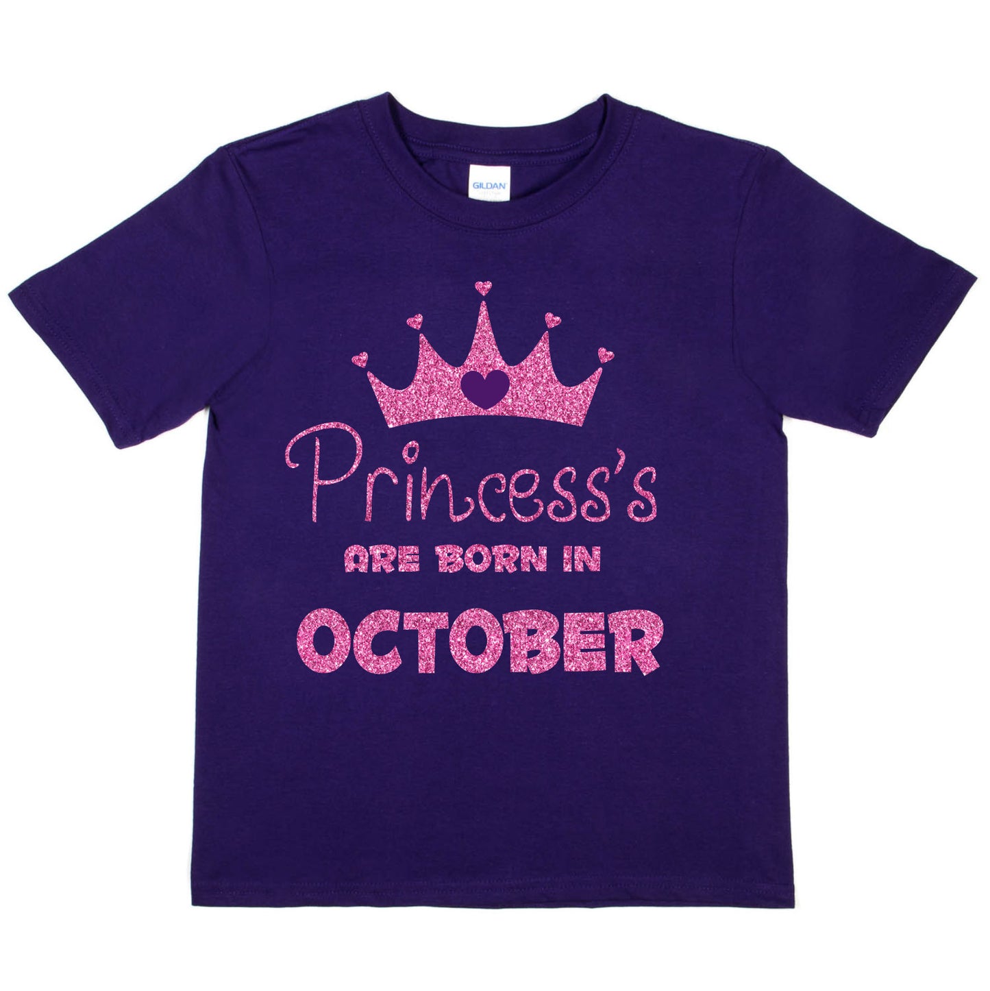 Birthday Girls T-shirt Princess's Born In October T-Shirt