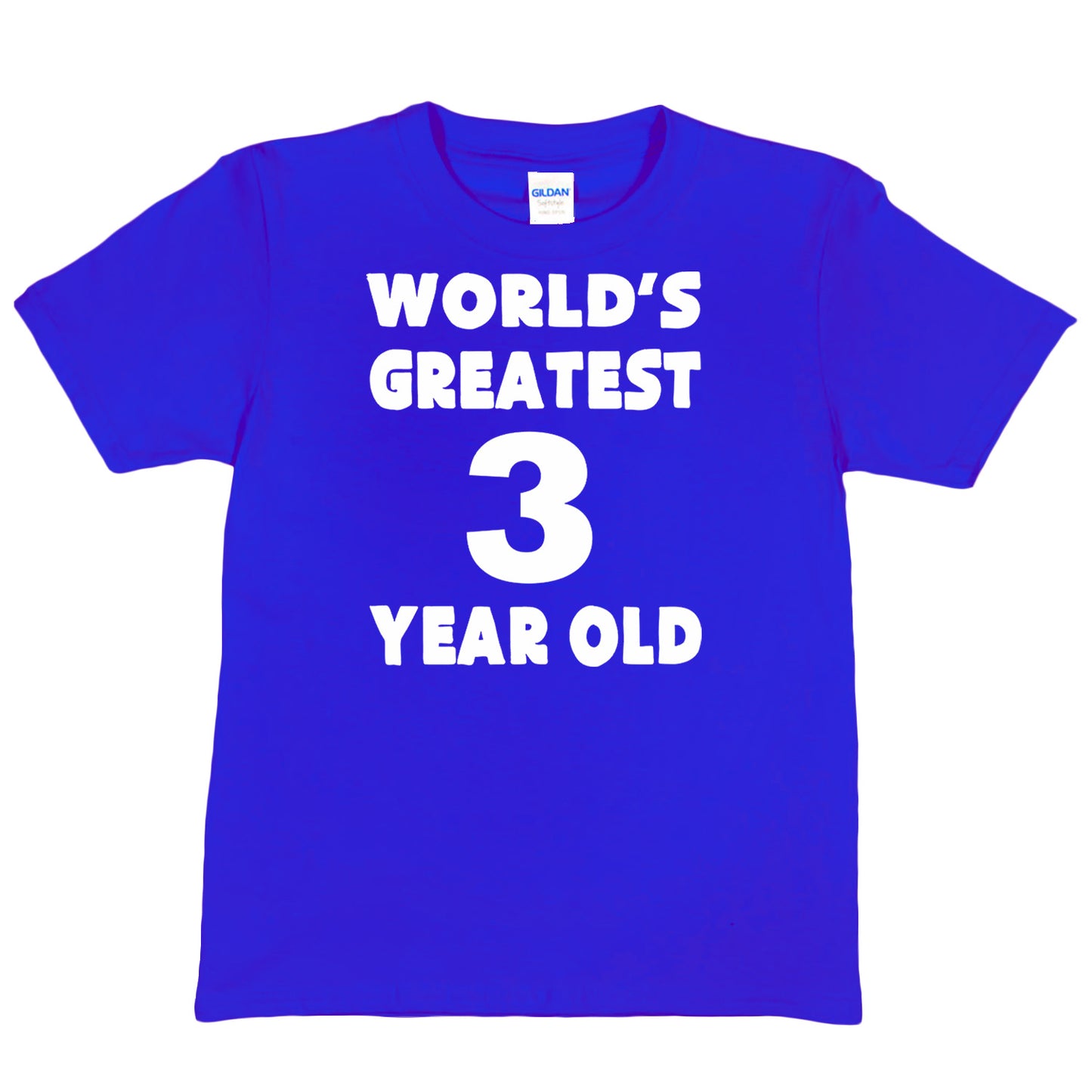 3rd Birthday T-shirt Worlds Greatest 3 Year Old Happy Birthday Tee Age 3 Gift