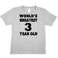 3rd Birthday T-shirt Worlds Greatest 3 Year Old Happy Birthday Tee Age 3 Gift