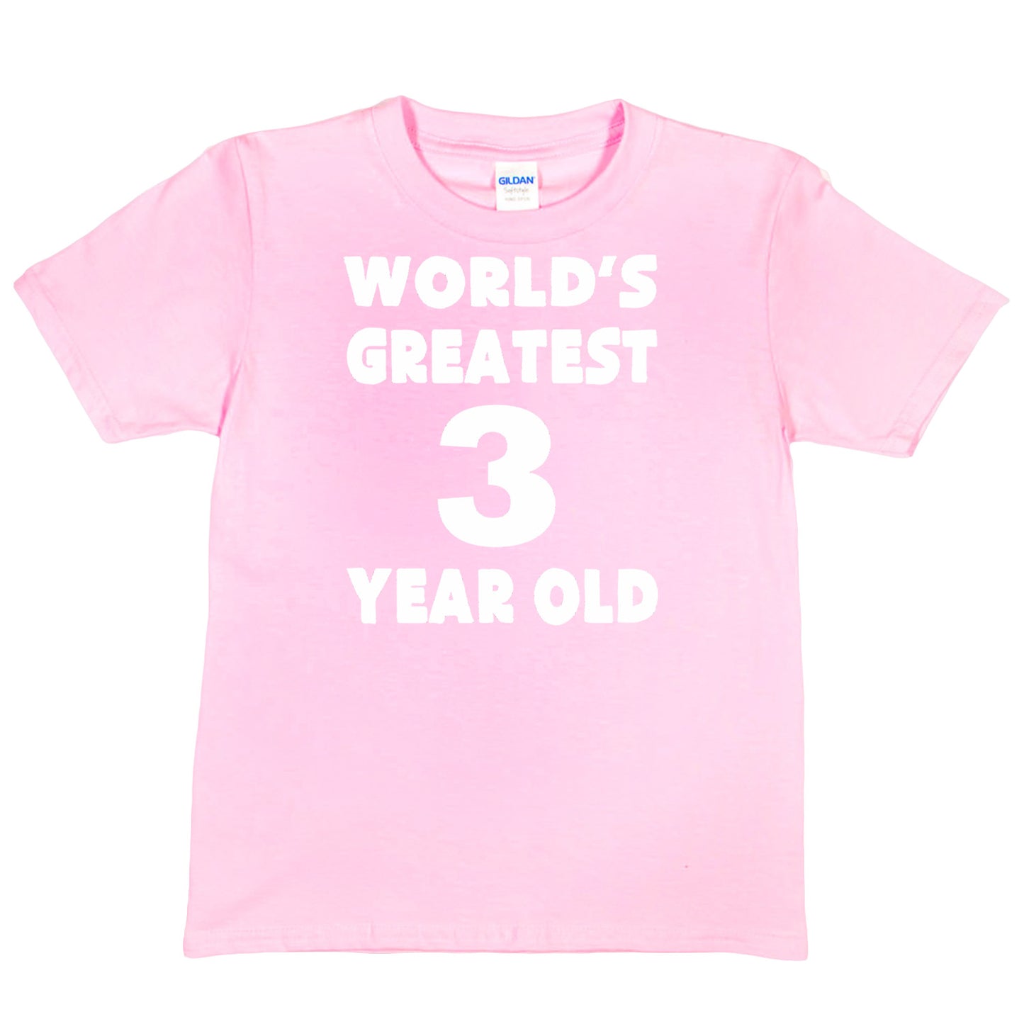 3rd Birthday T-shirt Worlds Greatest 3 Year Old Happy Birthday Tee Age 3 Gift