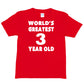 3rd Birthday T-shirt Worlds Greatest 3 Year Old Happy Birthday Tee Age 3 Gift