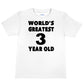 3rd Birthday T-shirt Worlds Greatest 3 Year Old Happy Birthday Tee Age 3 Gift