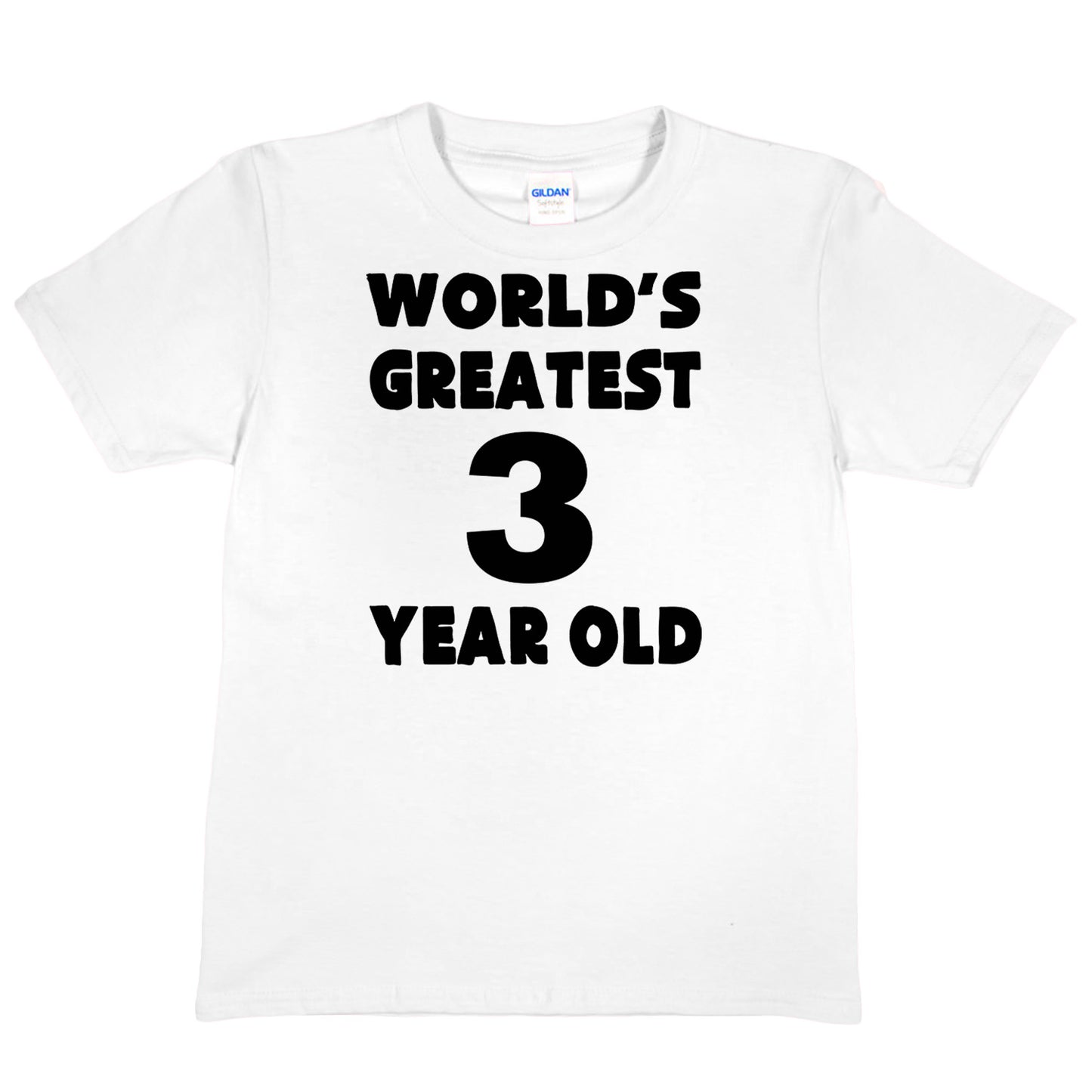 3rd Birthday T-shirt Worlds Greatest 3 Year Old Happy Birthday Tee Age 3 Gift