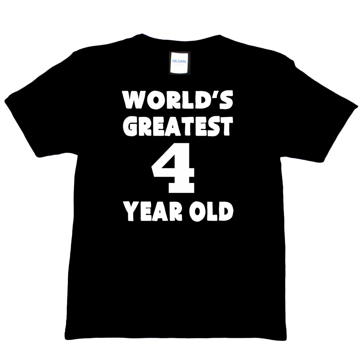 Happy Birthday Tee Age 4 Gift Worlds Greatest 4 Year Old 4th Birthday T-shirt