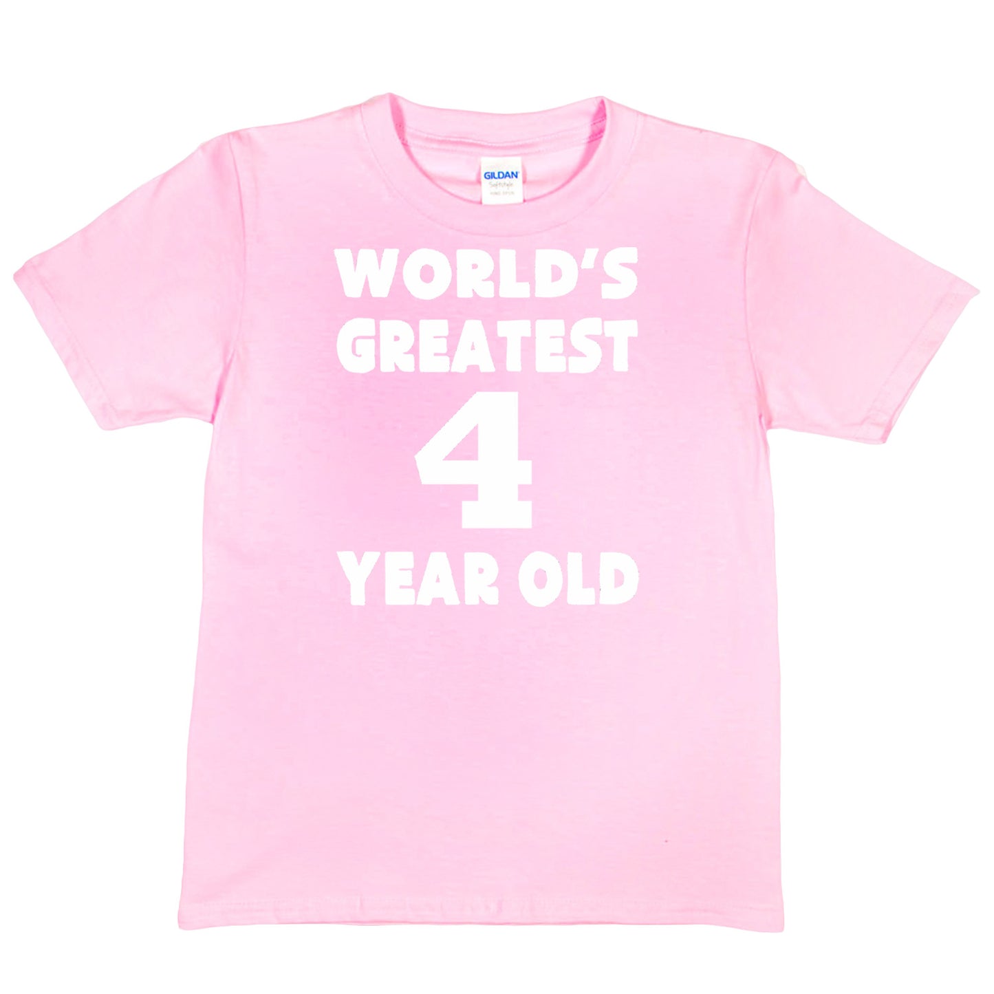 Happy Birthday Tee Age 4 Gift Worlds Greatest 4 Year Old 4th Birthday T-shirt