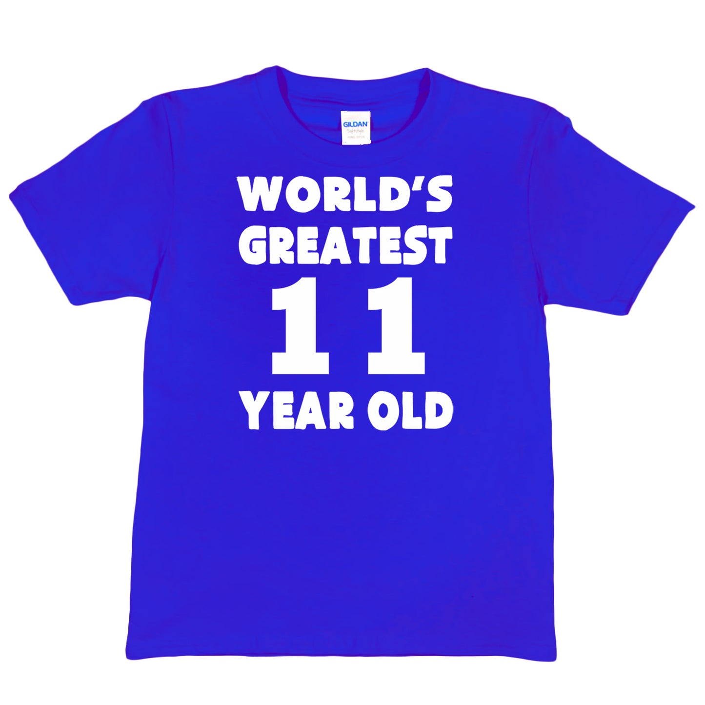 Worlds Greatest 11 Year Old 11th Birthday T-shirt Happy Birthday Tee Age 11 Gift