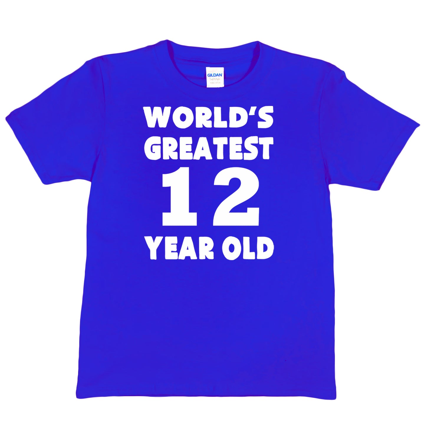 Happy Birthday Tee Age 12 Worlds Greatest 12 Year Old 12th Birthday T-Shirt