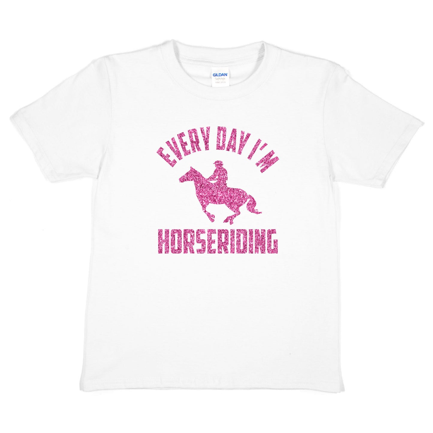 Everyday I'm Horse Riding Pony Girls Birthday T-Shirt