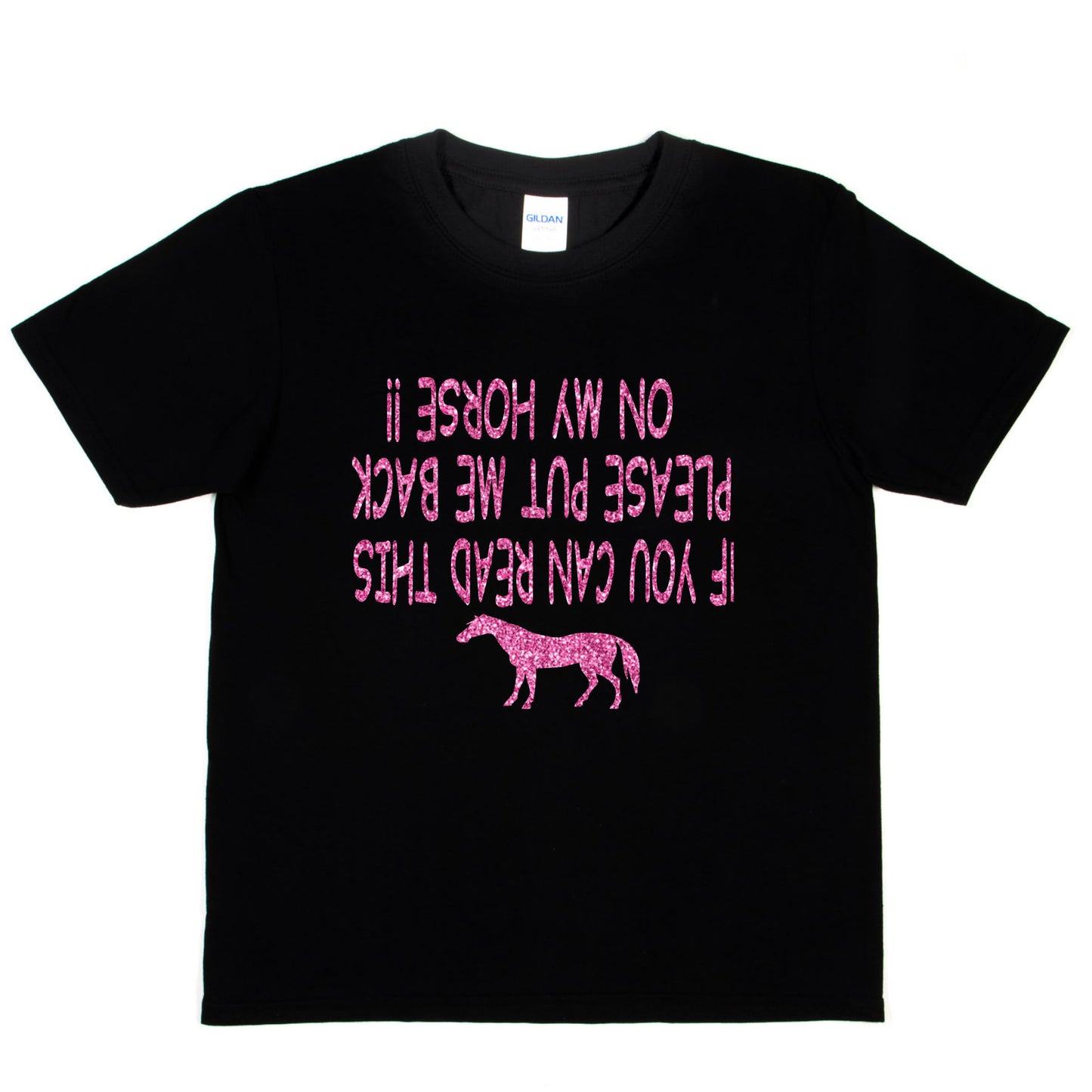 If You Can Read This Put Me Back On My Horse Pony T-Shirt