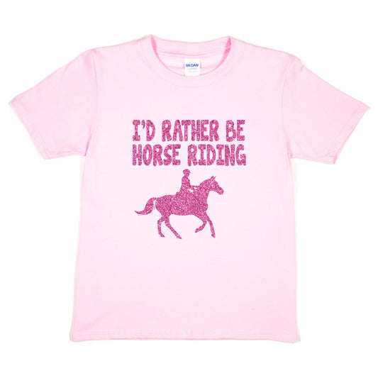 I'd Rather Be Horse Riding Pony Birthday T-Shirt