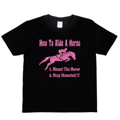 How To Ride A Horse Pony Treking T-Shirt Horse Riding