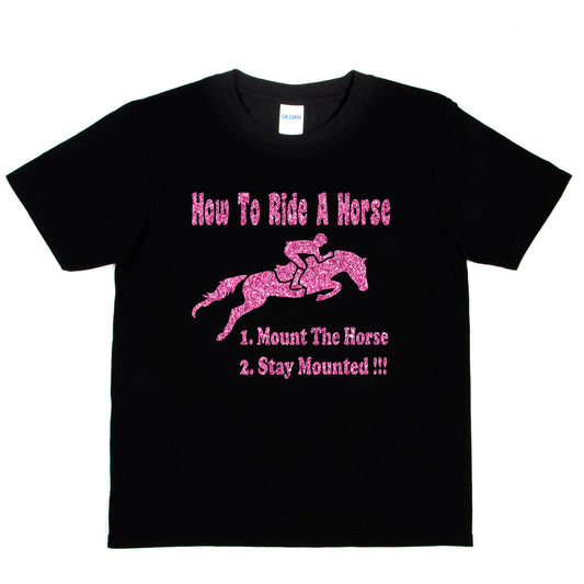 How To Ride A Horse Pony Treking T-Shirt Horse Riding