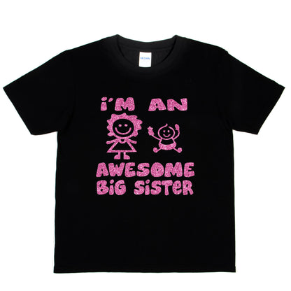 I'm The Awesome Big Sister T-Shirt Girls Birthday Kids T-Shirt