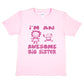 I'm The Awesome Big Sister T-Shirt Girls Birthday Kids T-Shirt