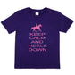 Keep Calm Heels Down Pony Horse Riding T-Shirt