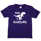 Kids T-shirt Dinosaur Roarsome Age 4 Happy 4th Birthday T-Shirt