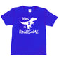 Kids T-shirt Dinosaur Roarsome Age 8 Happy 8th Birthday T-Shirt