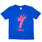 Birthday Kids 7 Today Age 7 In Pink Glitter Happy Kids T-Shirt