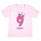 Birthday Kids 9 Today Age 9 In Pink Glitter Happy Kids T-Shirt