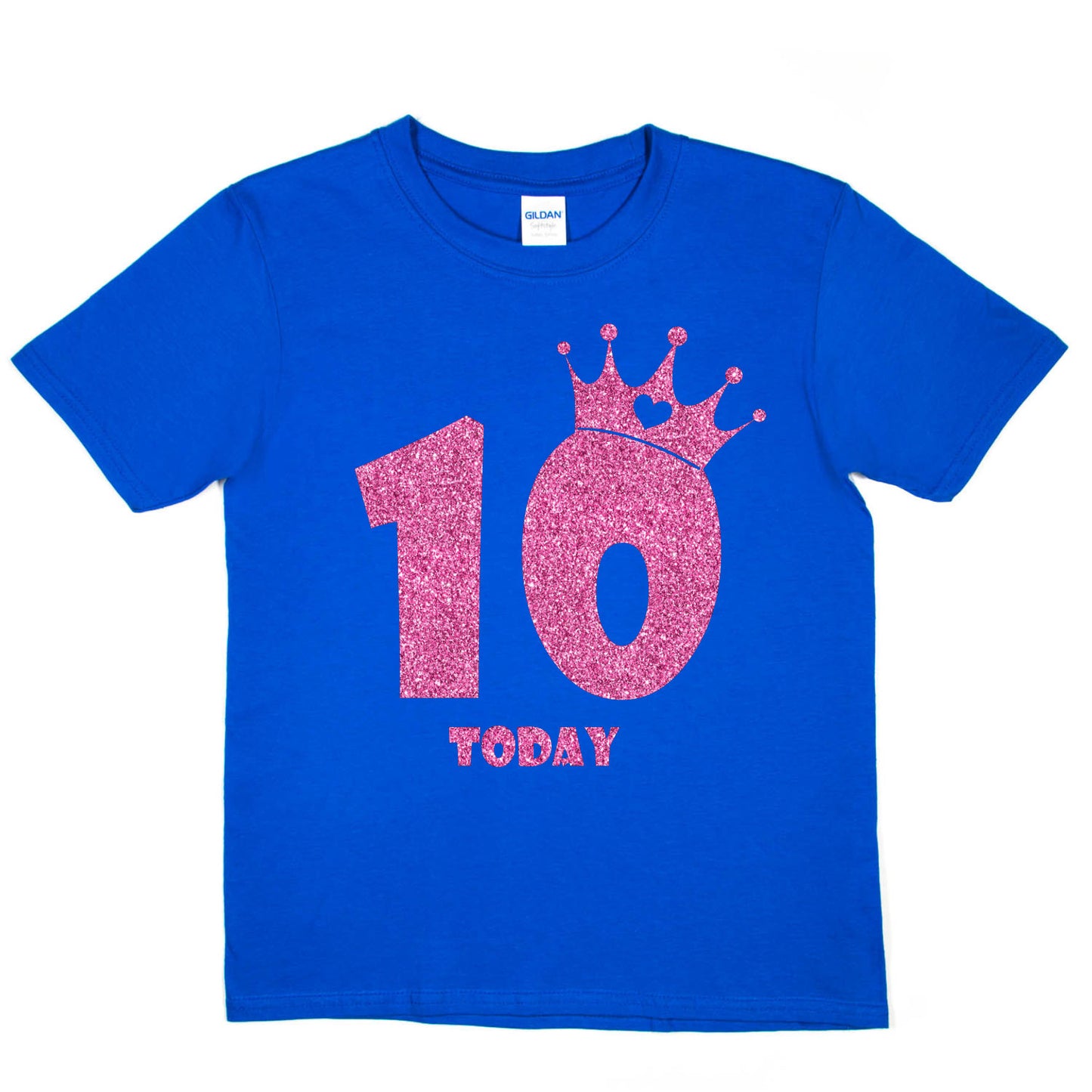 Birthday Kids 10 Today Age 10 In Pink Glitter Happy Kids T-Shirt