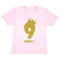 Kids Nine Today Birthday T-shirt In Gold Glitter Happy 9th