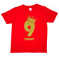 Kids Nine Today Birthday T-shirt In Gold Glitter Happy 9th