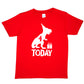 Birthday Kids 4 Today Age 4 Dinosaur Happy T-Shirt