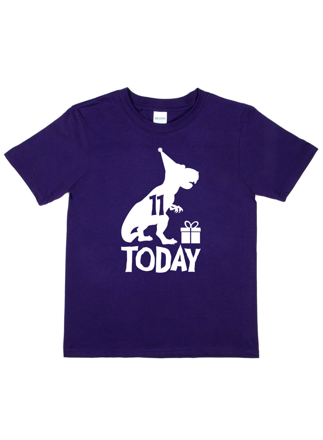 Birthday Kids 11 Today Age 11 Dinosaur Happy T-Shirt