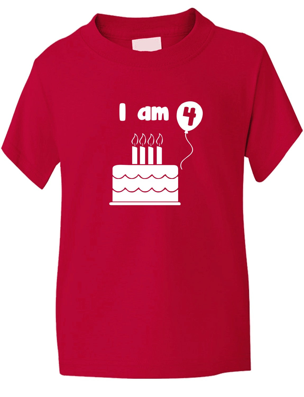 Birthday Kids Ages I Am 4 Four T-Shirt