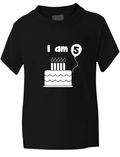 Birthday Kids Ages I Am 5 Five T-Shirt