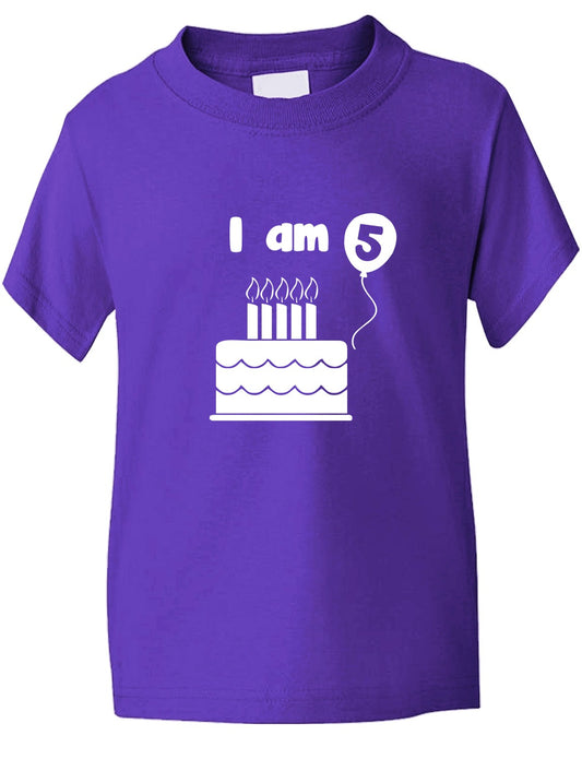 Birthday Kids Ages I Am 5 Five T-Shirt