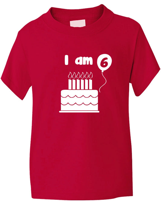 Birthday Kids Ages I Am 6 Six T-Shirt