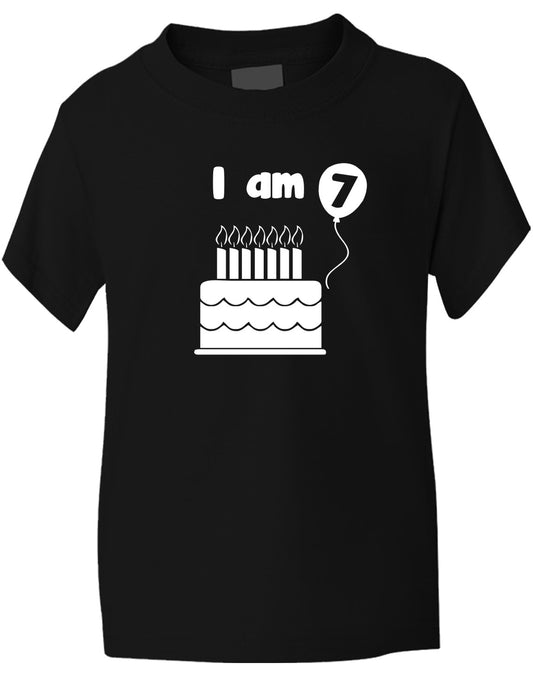 Birthday Kids Ages I Am 7 Seven T-Shirt