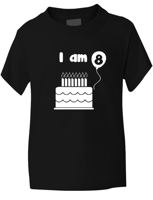 Birthday Kids Ages I Am 8 Eight T-Shirt