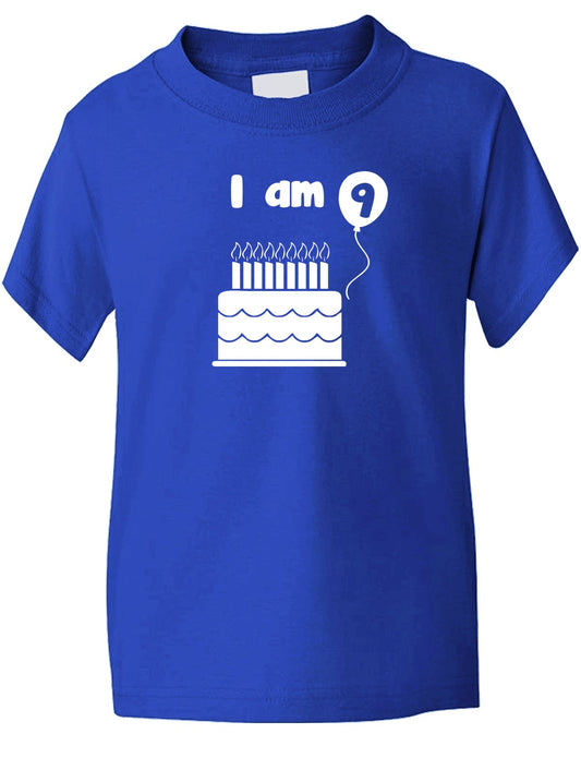 Birthday Kids Ages I Am 9 Nine T-Shirt