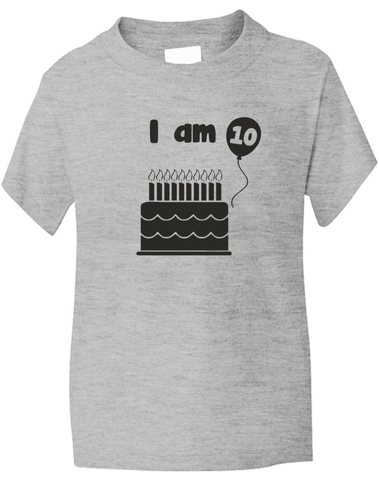 Birthday Kids Ages I Am 10 Ten T-Shirt