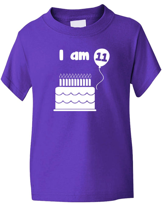 Birthday Kids Ages I Am 11 Eleven T-Shirt