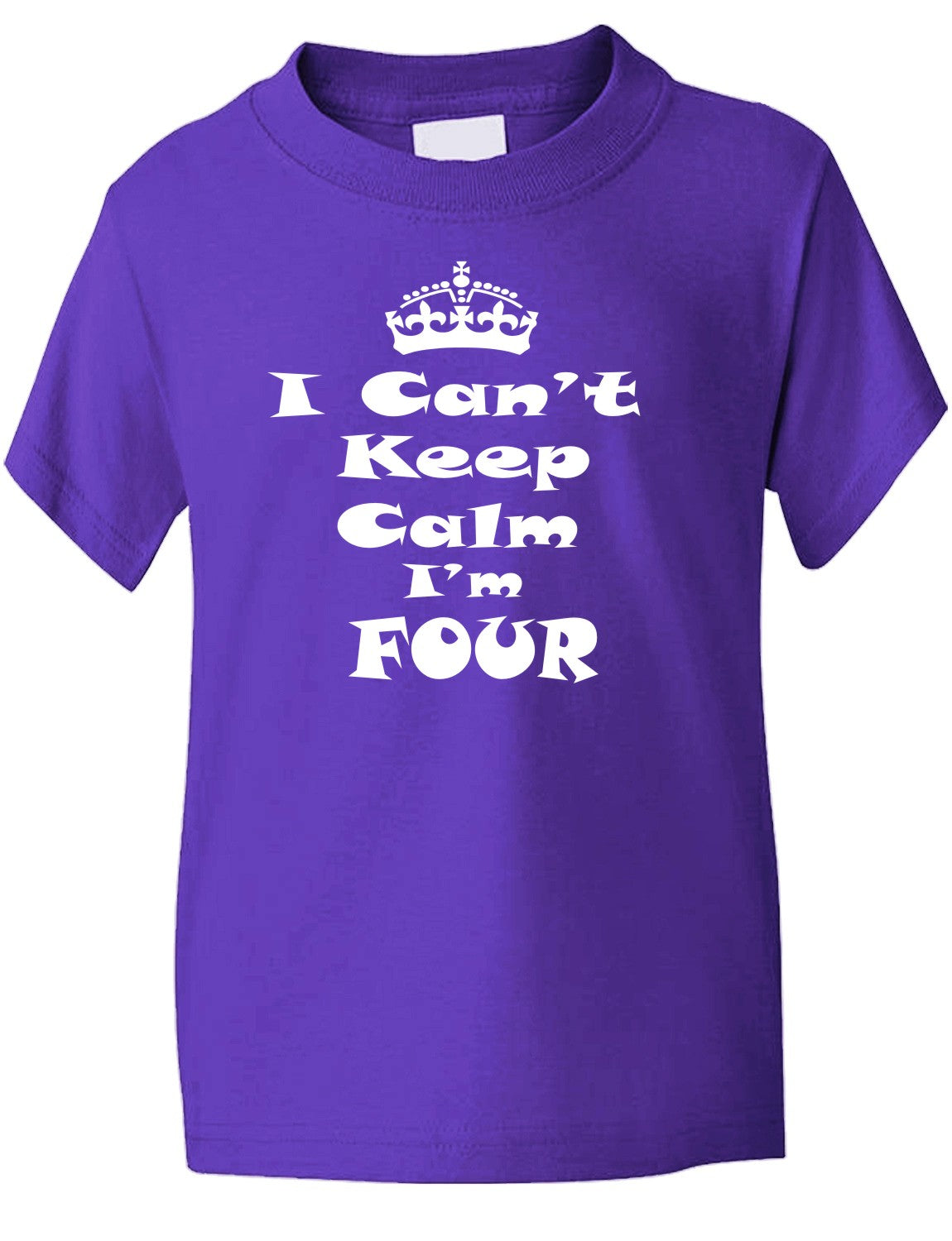 Keep Calm I'm Four Kids T-Shirt
