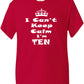 Keep Calm I'm Ten Kids T-Shirt