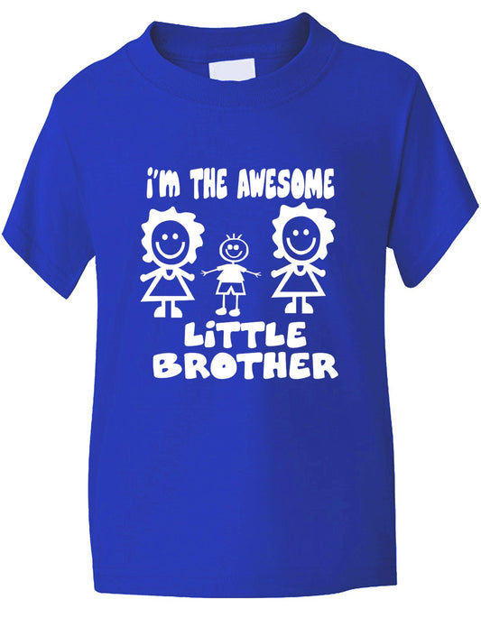 I'm The Awesome Little Brother Of 2 Sisters Kids T-Shirt