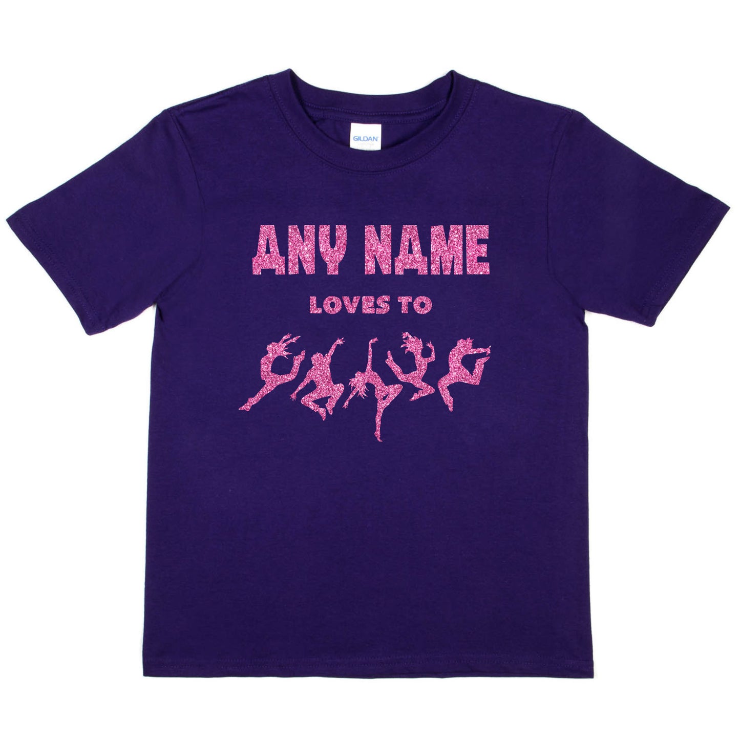 Kids Personalised T-Shirt  Dance Any Name Loves Dance Great For Dance Schools