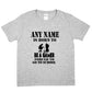 Kids Personalised T-Shirt  Born Be A Gamer PS4 Any Name