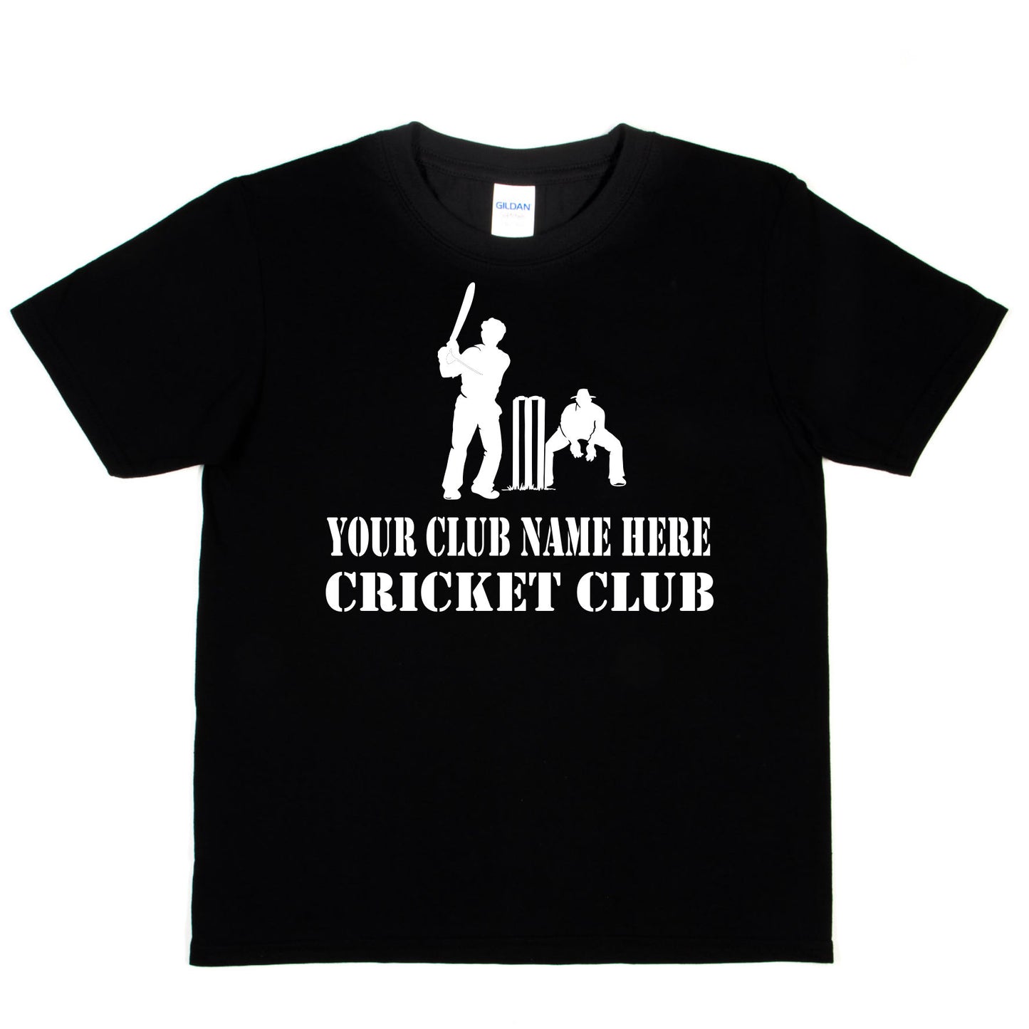 Kids Personalised T-Shirt Your Club Name Here Cricket Local Sports Team Name