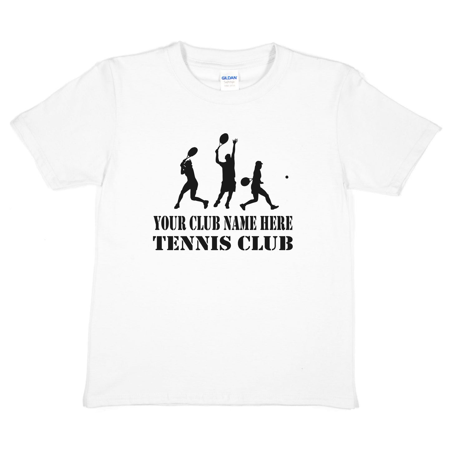 Tennis Your Club Name Here Kids Personalised Tee Custom With Tennis Team Name